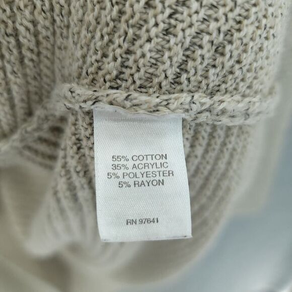 J. Jill Beige Draped Cardigan Open Front, Size M - Picture 10 of 10